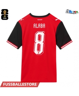 Günstige Österreich David Alaba #8 Heimtrikot WM 2026 Kurzarm